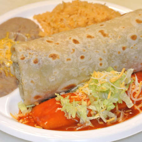 Beef Burrito & Enchilada