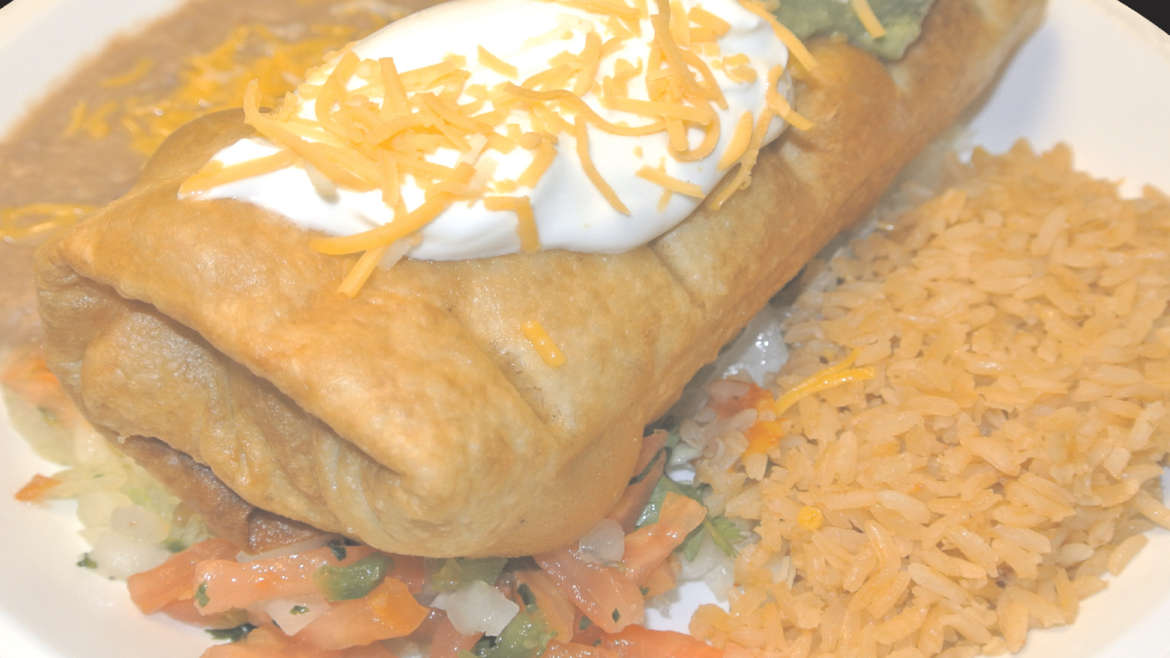 Chimichanga Plate Beef or Chicken